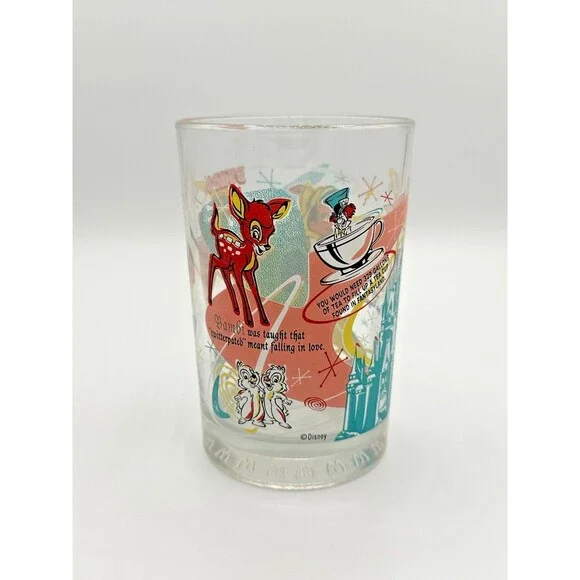 Disney 100 Years of Magic McDonald’s Glass – Fantasyland Tinker Bell Dumbo - Picture 1 of 7